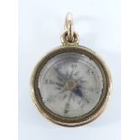 Victorian compass charm
