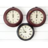 Three various Newgate wall clocks with 20cm dials