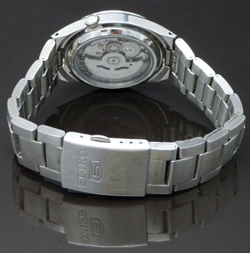 Seiko 5 gentleman's automatic wristwatch ref. 7S26-02F0 with day and date aperture, luminous hands - Image 3 of 3