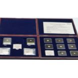 Eight miniature gold coins 'Portraits of  a Princess', each 585 coin 0.5g, together with a further