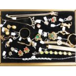 Costume jewellery including Toledo bracelet, 1970s & 1950s jewellery, etc