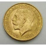 1915 gold full sovereign