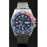 Pulsar Diver gentleman's diver's wristwatch ref. 7N36-0AB0 with day and date aperture, luminous