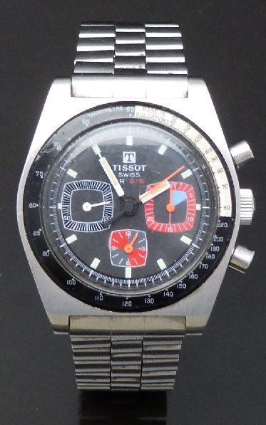 Tissot PR516 gentleman's diver's/yachting chronograph wristwatch ref. 40528-2X with luminous white