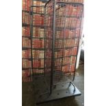 Industrial/haberdashery/shopfitting steel and weldmesh multi directional display stand/ hanging rail