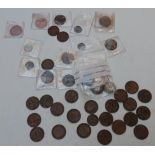 A quantity of sundry UK and overseas coinage 19thC onwards