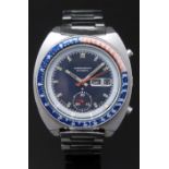 Seiko 'Pogue' gentleman's automatic chronograph wristwatch ref. 6139-6002 with blue dial, blue and