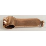 A 10ct rose gold cigar cutter, 7.4g