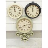 Three Newgate wall clocks with 20cm dials