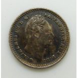 William IV Colonies silver 1 1/2d 1834, VF+ toned