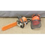 Stihl MS 170 chainsaw, helmet etc