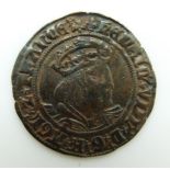 Henry VIII (1509-47) hammered silver groat, three quarter bust obverse, nicely toned VF+