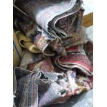 Large quantity of vintage rugs