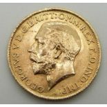 1915 gold full sovereign