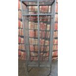 Industrial/haberdashery/shopfitting steel and weldmesh display stand/ hanging rail, W74 x D51 x