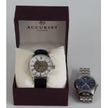 Two gentleman's wristwatches comprising Citizen Eco-Drive ref. E111-S099641 with date aperture,