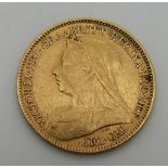 1901 gold half sovereign