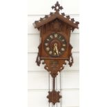 Beha early 19thC Black Forest cuckoo clock, label verso 'Camerer, Kiss & Co, 2 Broad St, Bloomsbury,