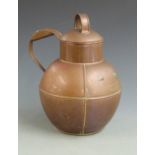 Copper Guernsey cream jug, height 30cm