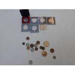 An amateur collection of UK and overseas coinage 19thC holiday change etc, small silver, modern