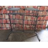 Industrial/haberdashery/shopfitting steel and weldmesh hanging rails/ display stands with two bolt