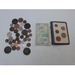 A collection of UK and overseas coinage, 19thC onwards, with small silver content