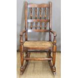 Titchmarsh and Goodwin country style rocking chair, W40 x H80cm