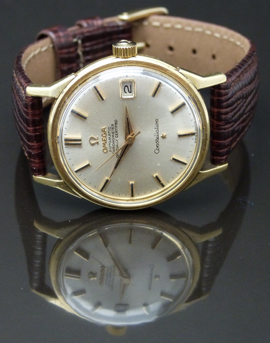 Omega Constellation 18ct gold automatic gentleman's wristwatch ref, 168.005/6 SC-62 with date - Image 2 of 6