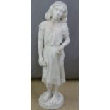 Garden statue of a girl, height 106cm