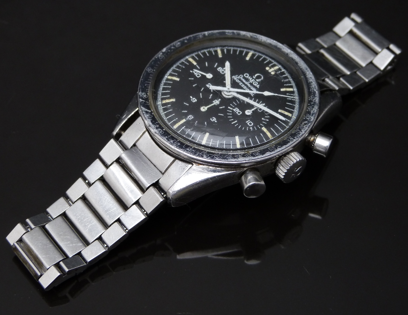 Omega Speedmaster gentleman's chronograph wristwatch ref. 2998-61 with dot over 90 (DO90) tachymetre - Image 4 of 10