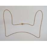A 9ct gold chain necklace, 29cm drop, 3.0g
