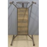 Industrial/ shopfitting/ haberdashery Superdry display stand/ table, W130 x D130 x H80cm