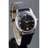 Omega Seamaster Calendar automatic gentleman's wristwatch ref. 2757-8 with date aperture, gold