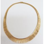 An 18ct gold Cleopatra necklace, 48.5g