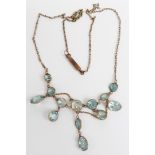 Victorian zircon necklace