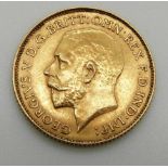 1925 gold half sovereign, South African Mint