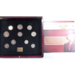 The Queen's Eightieth Birthday Majesty Year Set, comprising 2006 gold full sovereign and gold half