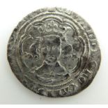 Henry VI hammered silver groat, trefoils around bust obverse, citivus London reverse, VF+