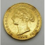 1866 Australian gold full sovereign, young head Victoria, Sydney Mint