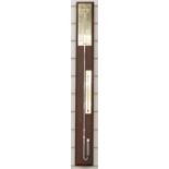 A modern stick barometer / thermometer by Selon Torricelli, 92cm tall