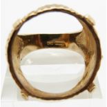 A 9ct gold ring mount, 10.2g, size Q