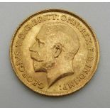 1912 gold half sovereign