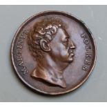 Hanover Martin Folkes Numistmatist and Mathematician, 1690-1754 medal coin Rome Mint. Martin