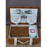 Joules picnic hamper with contents, W54 x D35 X H90cm