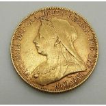 1900 gold full sovereign