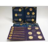 Sixteen Diana "Her Life in Jewels" coins in presentation folders