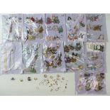 A large collection of earrings, necklaces and rings including paste, vintage, pearl necklace,