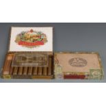 Unopened box of 25 Romeo and Juliet Havana cigars and 9 Balmoral cigars,8 being in tubes