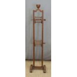 An oak wool winder, height 100cm