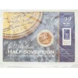 2000 gold half sovereign in Royal Mint presentation pack